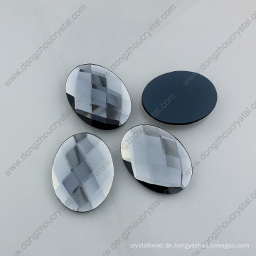 Beliebte Art Top Qualität ovale Form lose Glas Stein für die Dekoration